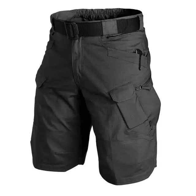 Men's Military Shorts |Casual summer shorts|BEGOGI SHOP | Black-No belt