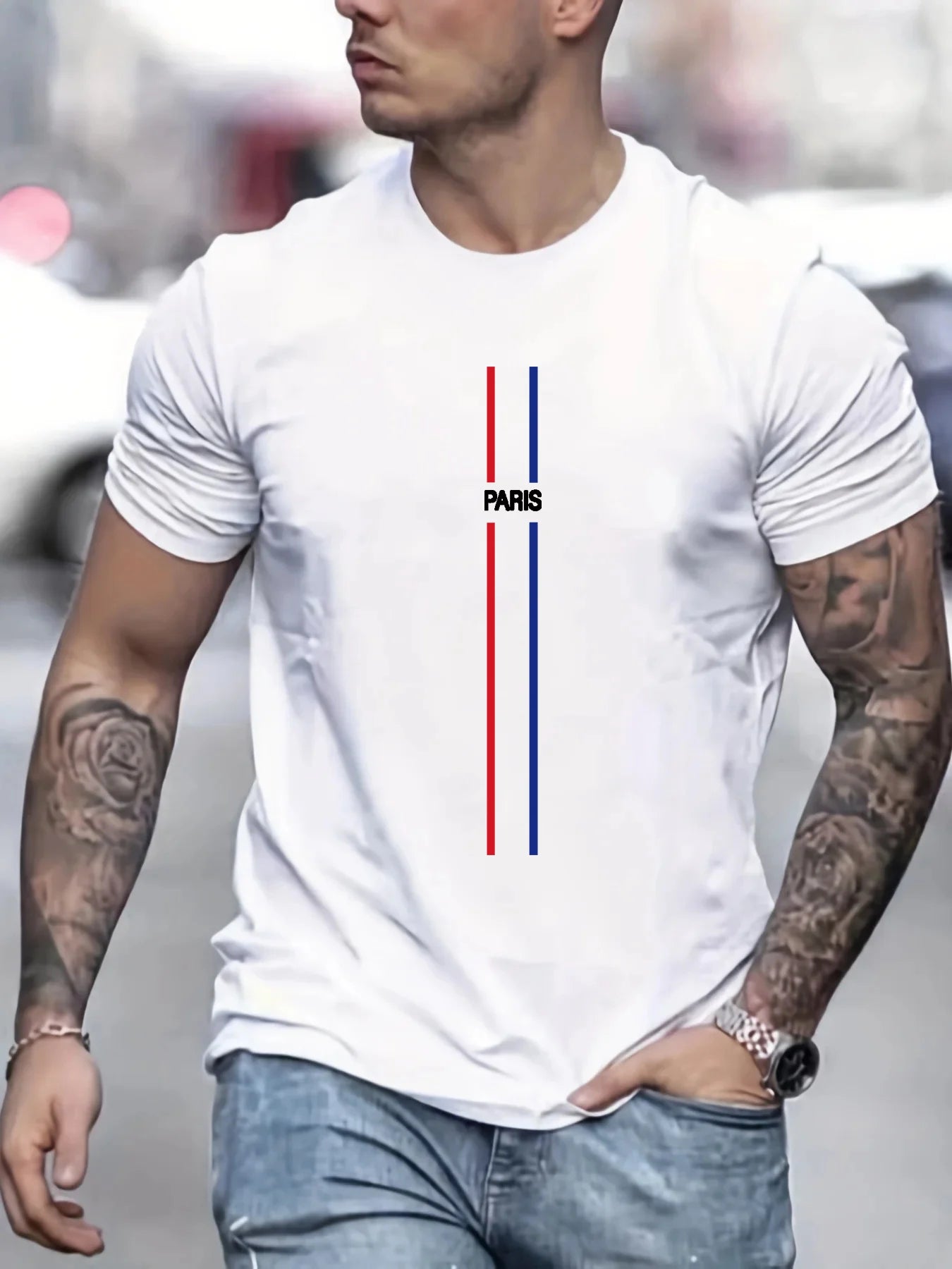 Men's Short Sleeve T-Shirt | luxury brand | BEGOGI SHOP | A0248 II PARIS 1