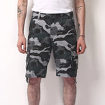Men's Cargo Shorts | Casual summer shorts |BEGOGI SHOP | 002 Blue camouflage