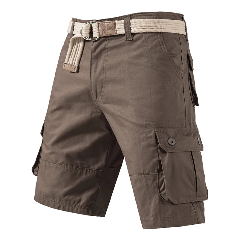 Men's Cargo Shorts |casual summer shorts|BEGOGI SHOP | 01 Brown