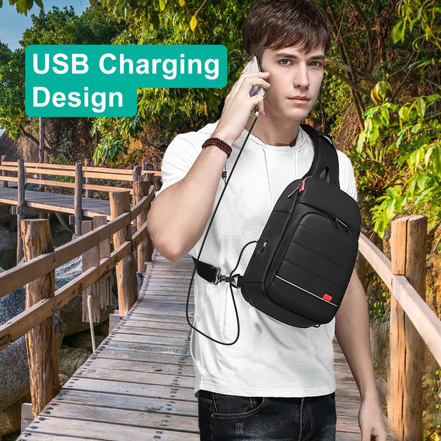 Multifunction bag for men | Charging Messenger Bags |BEGOGI SHOP |