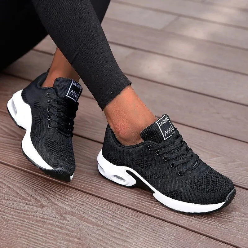 Flat walking shoes | vulcanized gym shoes | BEGOGI SHOP| black