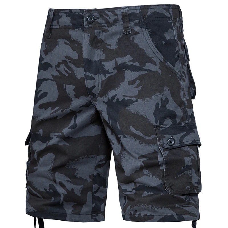 Men's Cargo Shorts | Casual summer shorts |BEGOGI SHOP | 002Black camouflage