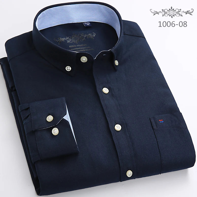 Men's Plaid Long Sleeve Shirt | BEGOGI shop | 1006-08