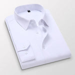 Men's dress shirts | Men's Long Sleeve Slim Formal Shirts | BEGOGI SHOP | white
