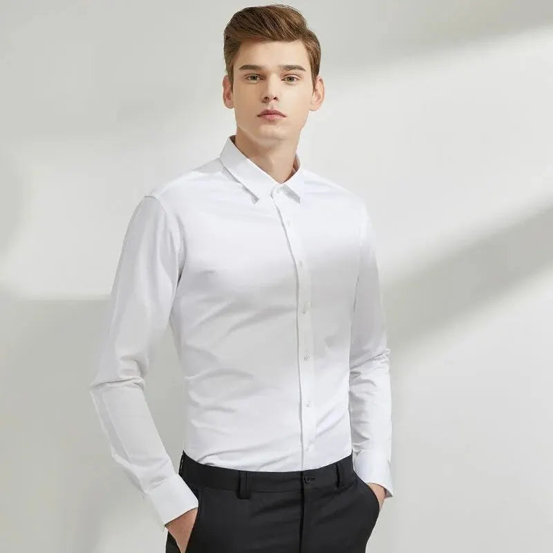 Men's Long Sleeve Shirt | BEGOGI shop | WHITE