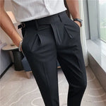 Stretch Suit Pants | Formal Dress Pants for Business Office and Social |BEGOGI SHOP | Black