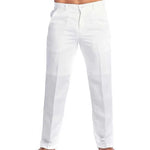 Linen pants with pocket | Men's Fashion Stylish Sweatpants |BEGOGI SHOP | WHITE