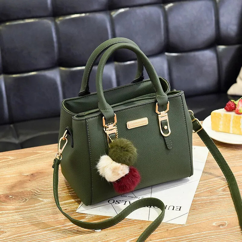Women's PU Leather Handbags | Vintage bag for women | BEGOGI SHOP | (Small (longest side 20-30cm)) green
