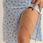 Pearl Leg Chain Women Simple | Elastic thigh chain | BEGOGI shop | JS00135