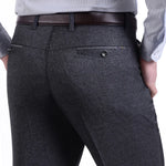Men's pants | Men's loose thin pants | Men's high waist straight pants |BEGOGI SHOP | Dark Gray
