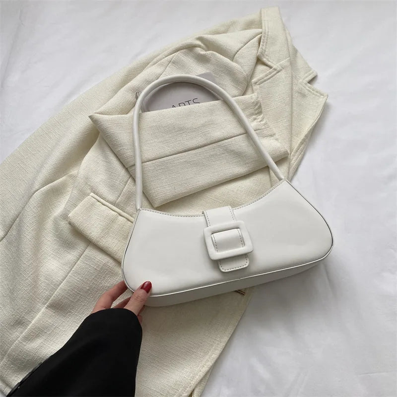 Shoulder bag | Soft leather bag | New crossbody bag |BEGOGI SHOP | WHITE 29x13cm