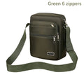Green 6 zippers