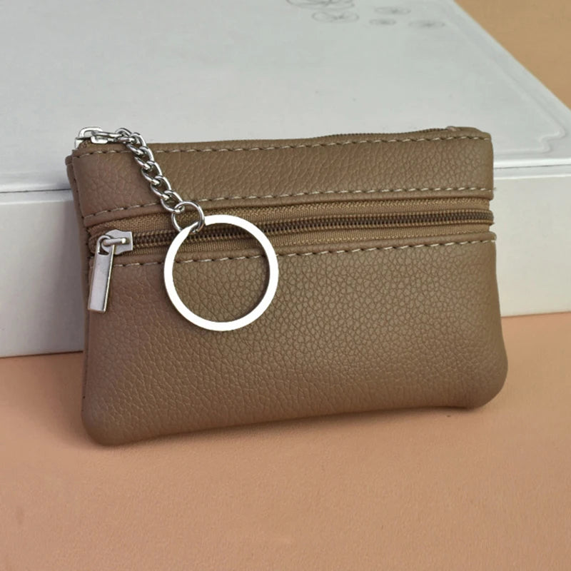 Small mini purse | Key case | Loose money bag |BEGOGI SHOP | brown