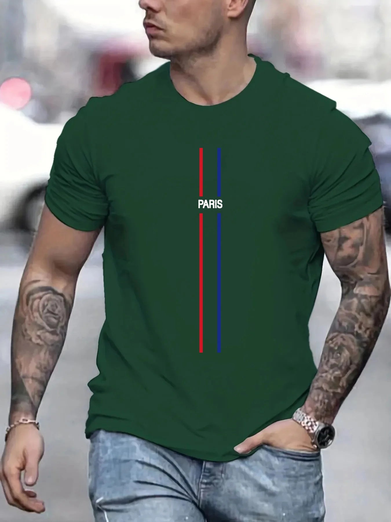 Men's Short Sleeve T-Shirt | luxury brand | BEGOGI SHOP | A0248 II PARIS 3