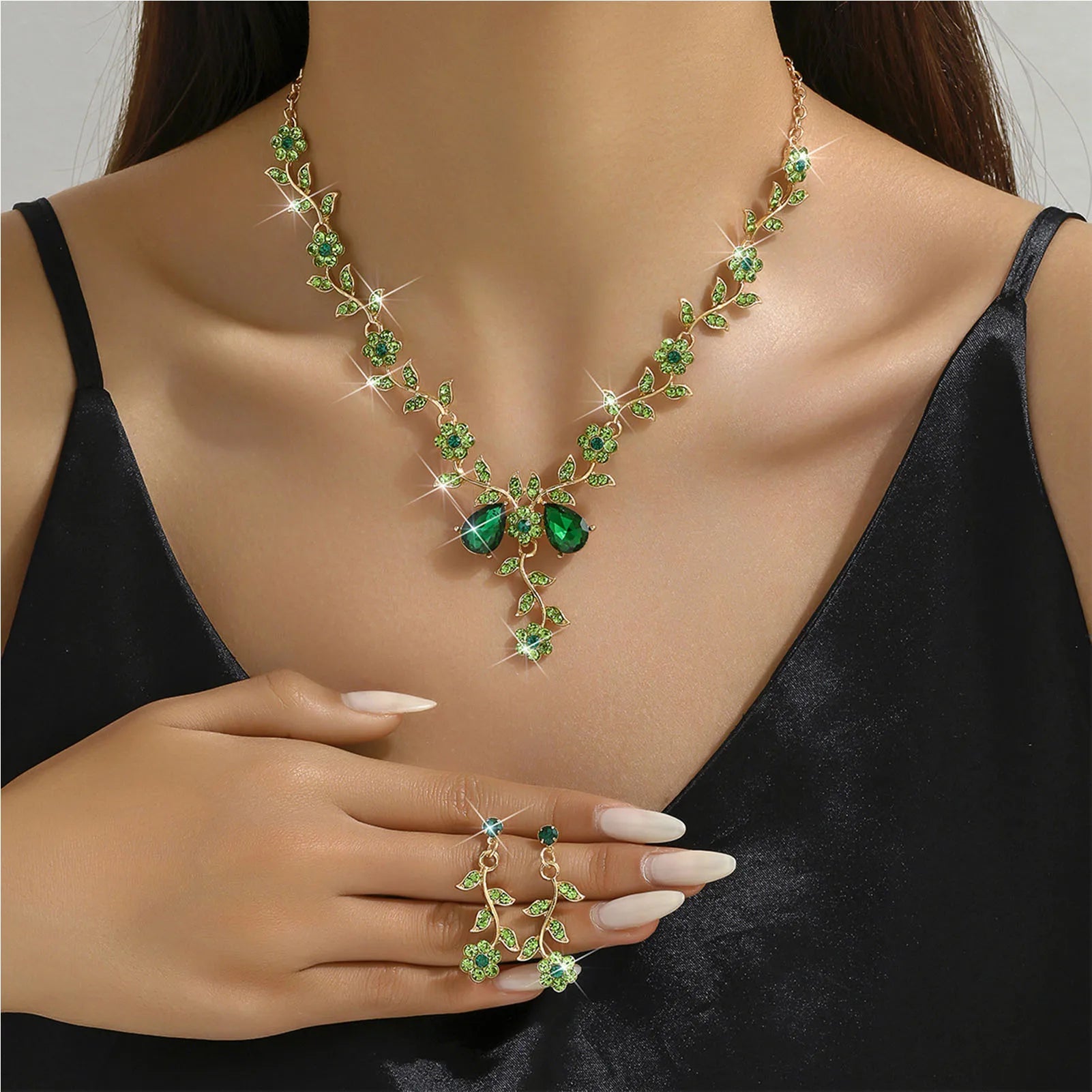 3 Pcs/Set Women Lady Necklace Earrings | BEGOGI shop| 17 CHINA