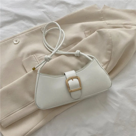 Women's shoulder bag | Small bag | Textured crossbody bag |BEGOGI SHOP | White