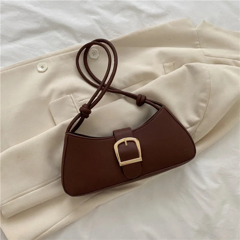 Women's shoulder bag | Small bag | Textured crossbody bag |BEGOGI SHOP | Dark Brown