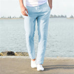 Men's linen and cotton pants | Breathable linen pants |BEGOGI SHOP | Blue