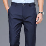 Elastic male pants | Quick suit pants| BEGOGI SHOP| TLK-Navy