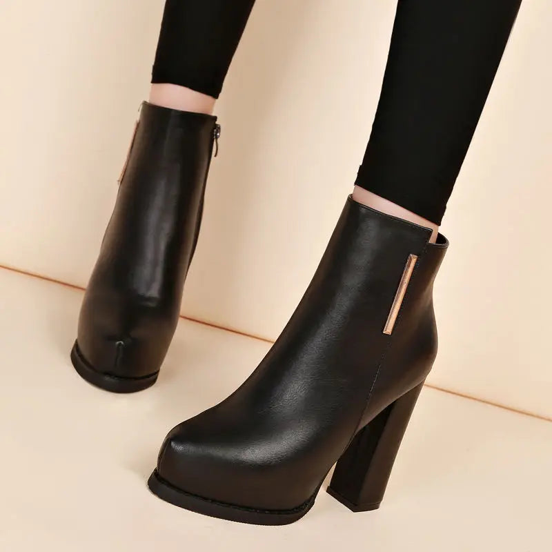 High heel ankle boots for women | platform shoes | BEGOGI SHOP |