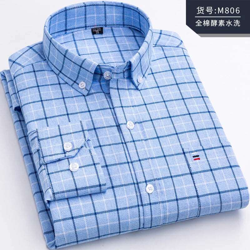 Men's Pure Cotton | Men's Regular Fit Long Sleeve Casual Shirt | BEGOGI SHOP | M806