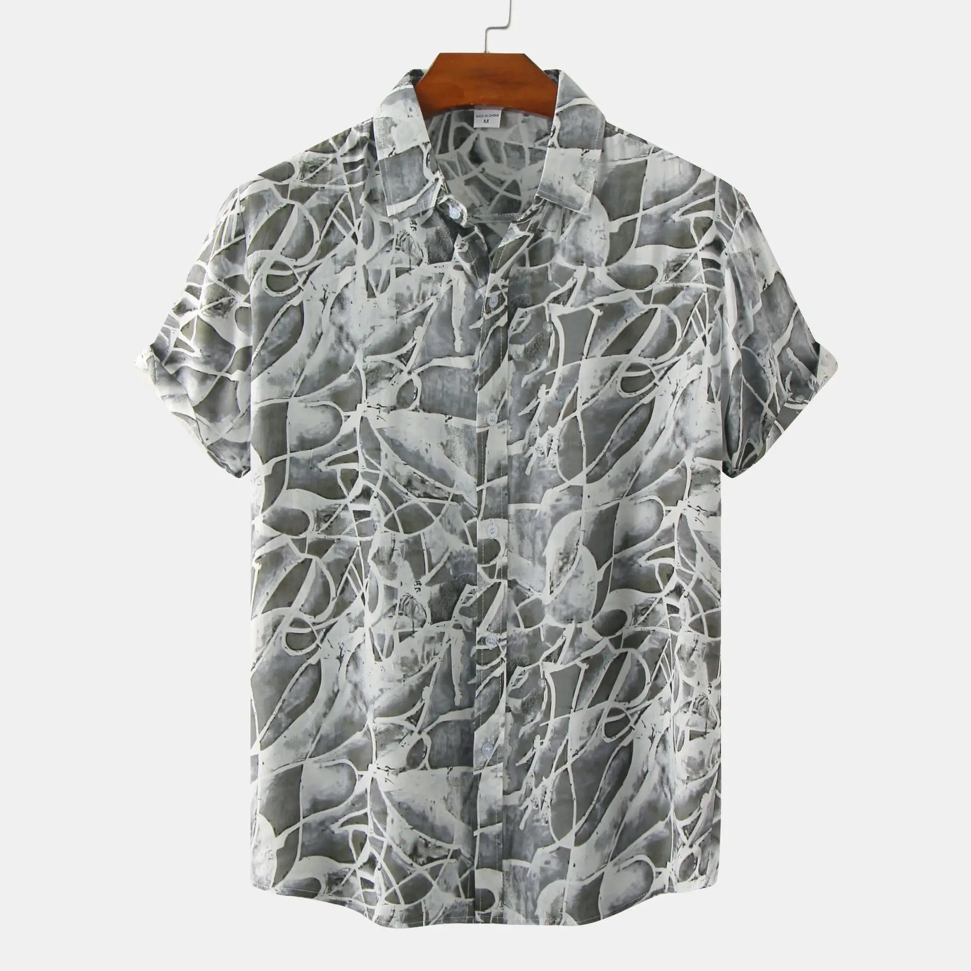 Men's Hawaiian Shirt Button-Down Lapel for Outdoors | BEGOGI shop | ES823M202305158