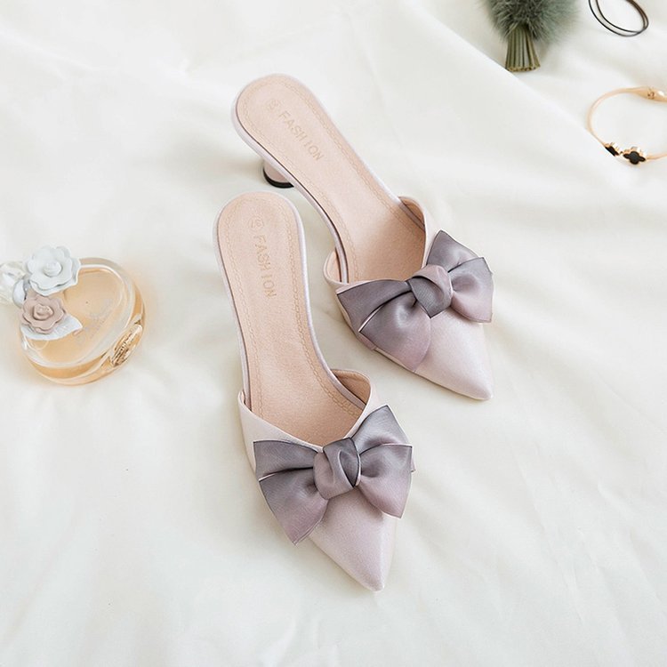 Women's Pointed Bow High Heel Sandals | Begogi Shop |