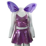 Cosplay Butterfly Women Sets Backless Bling Wing Bandage