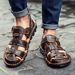 Sandals Men's Non Slip Beach Shoes Baotou Sandals