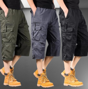 Summer Cargo Shorts | below knee casual loose pants | BEGOGI Shop |